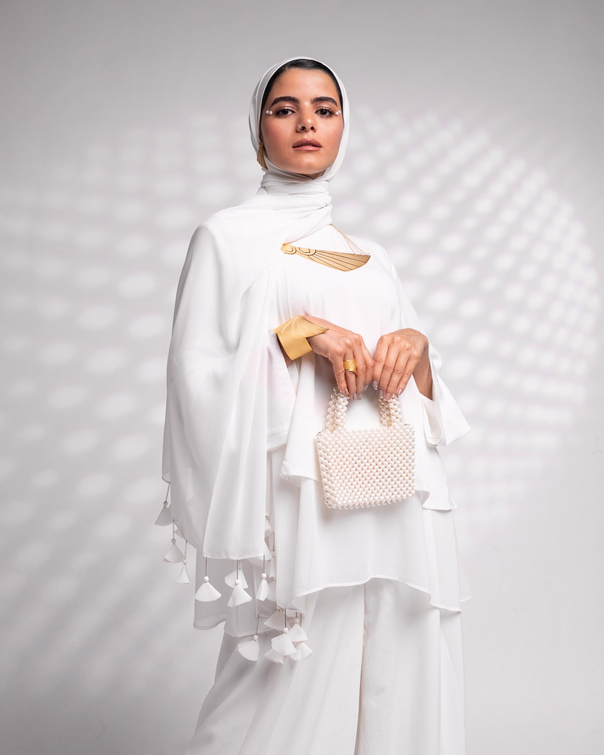 The Lace Garment Layer Up Blouse. Versatile and Chic; Comes in 7 colors || White