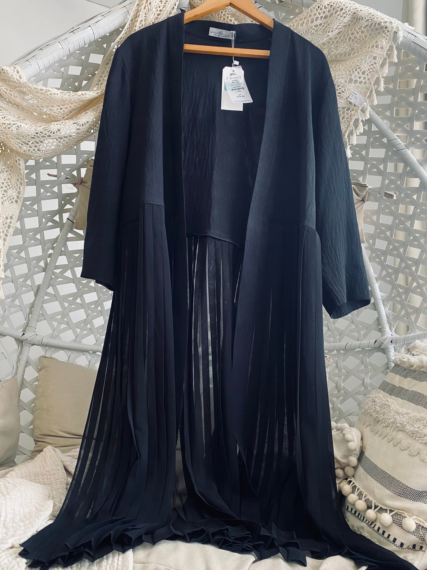 The Lace Garment Moonlight Cardigan. A cute, modest, modern summer essential || Black