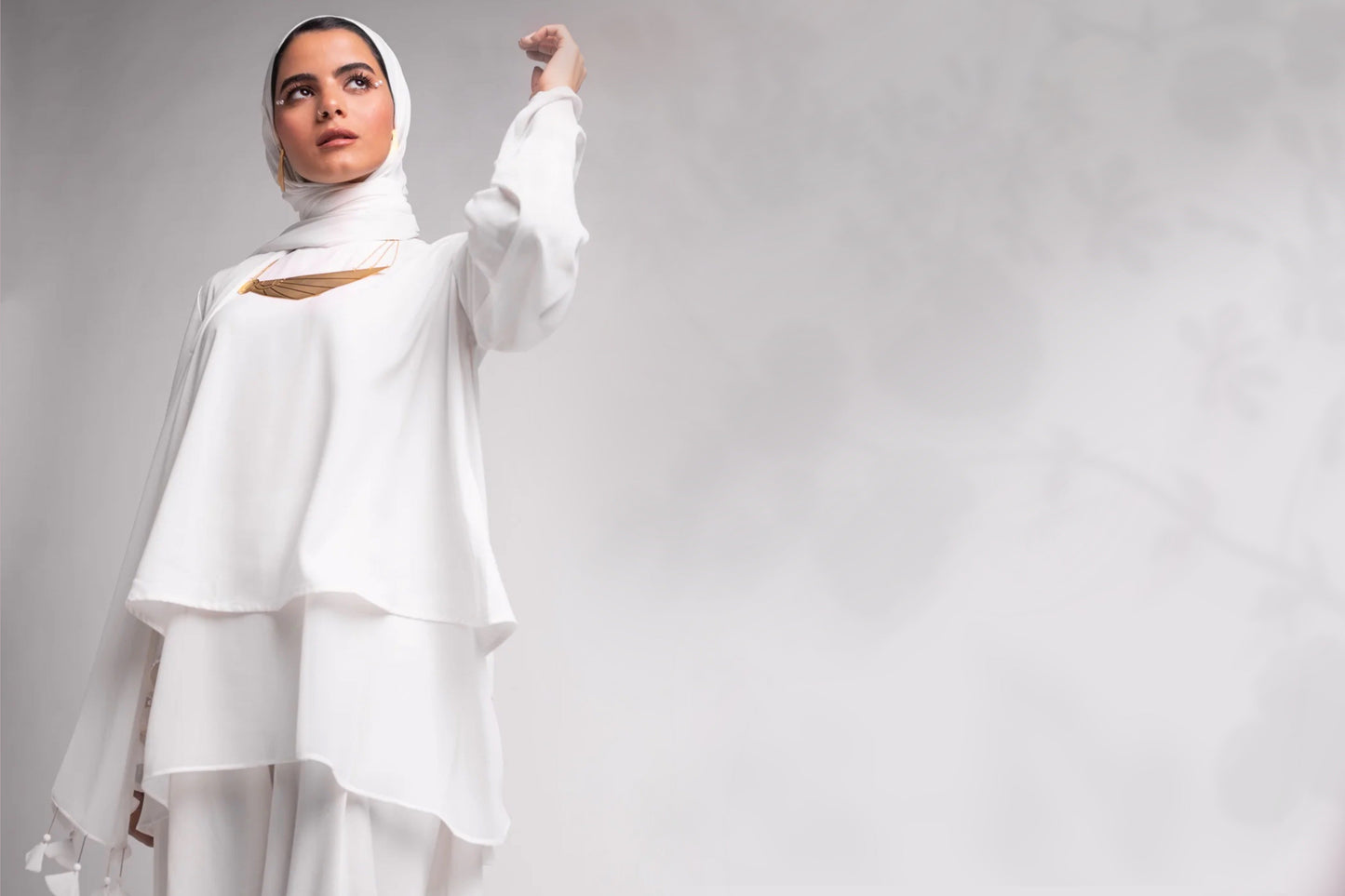 The Lace Garment Layer Up Blouse. Versatile and Chic; Comes in 7 colors || White