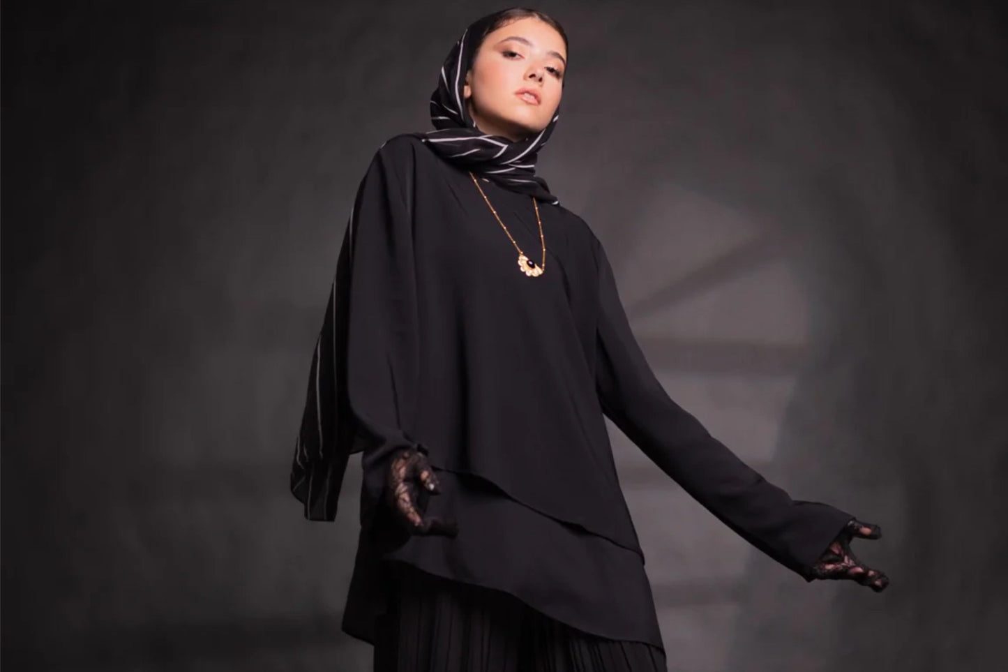 The Lace Garment Layer Up Blouse. Versatile and Chic; Comes in 7 colors || Black