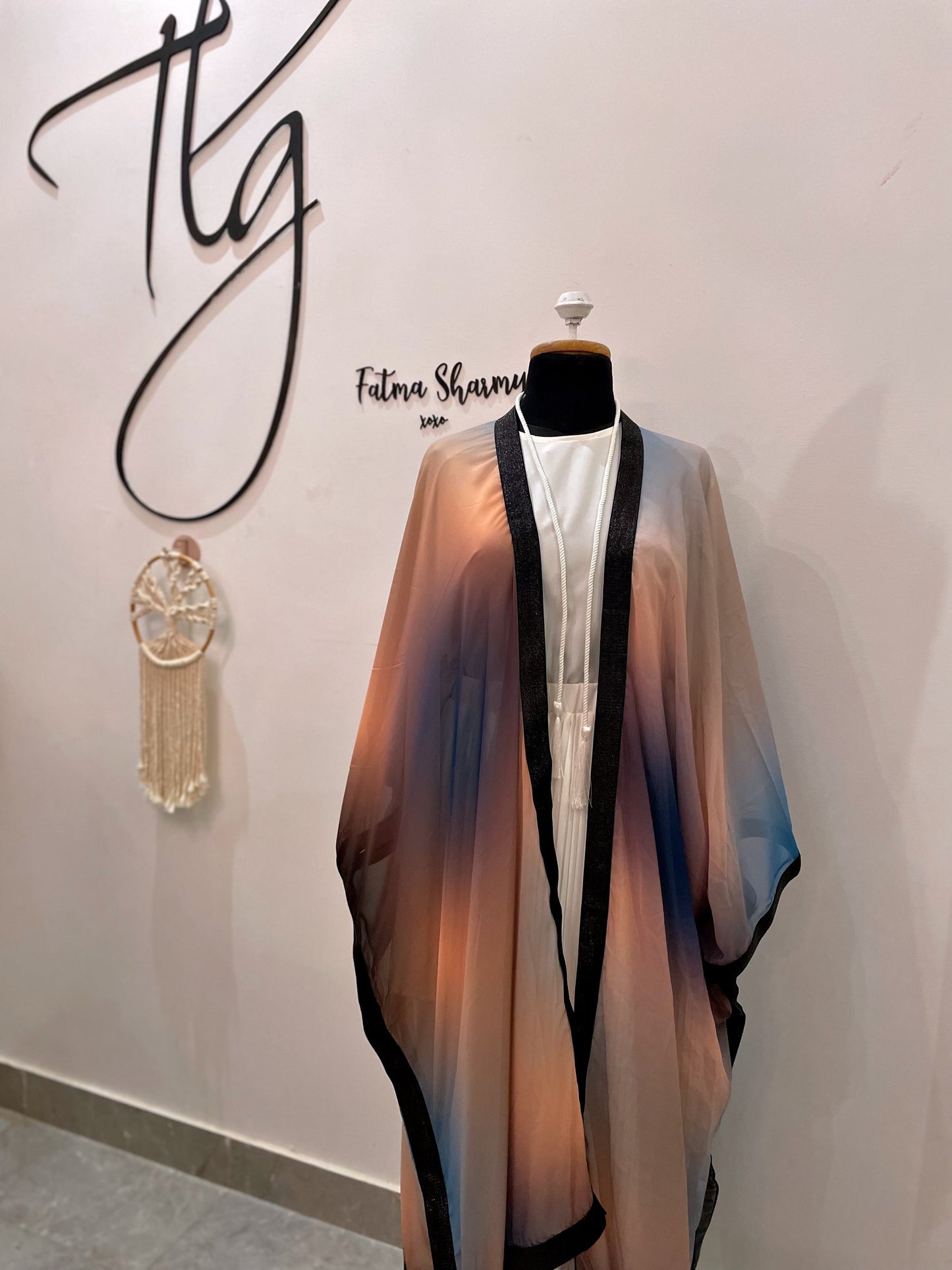 TLG Limited Edition Kimono in Imported Chiffon, Modern Modest Fashion Statement ||