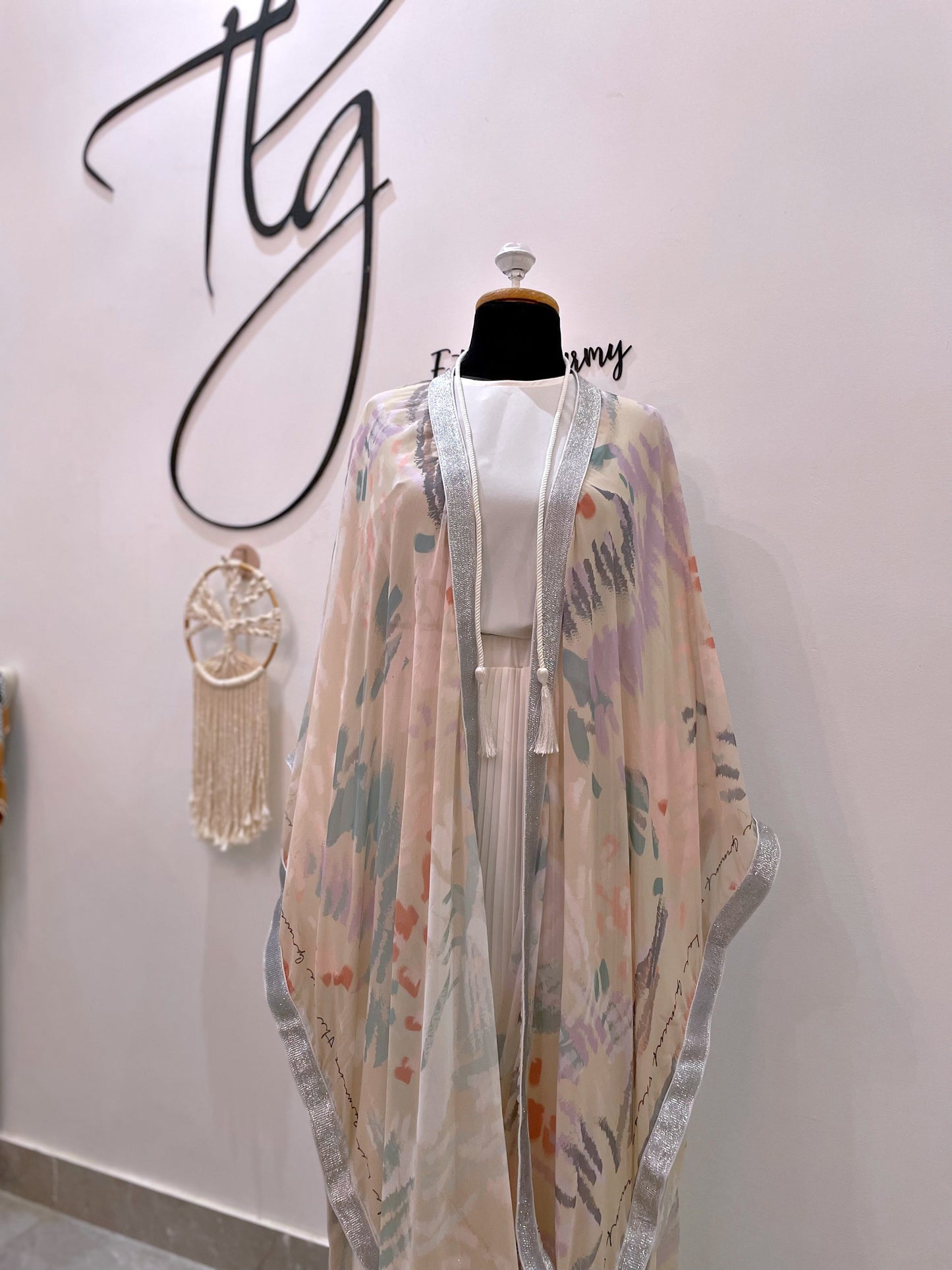 TLG Limited Edition Kimono in Imported Chiffon, Modern Modest Fashion Statement ||