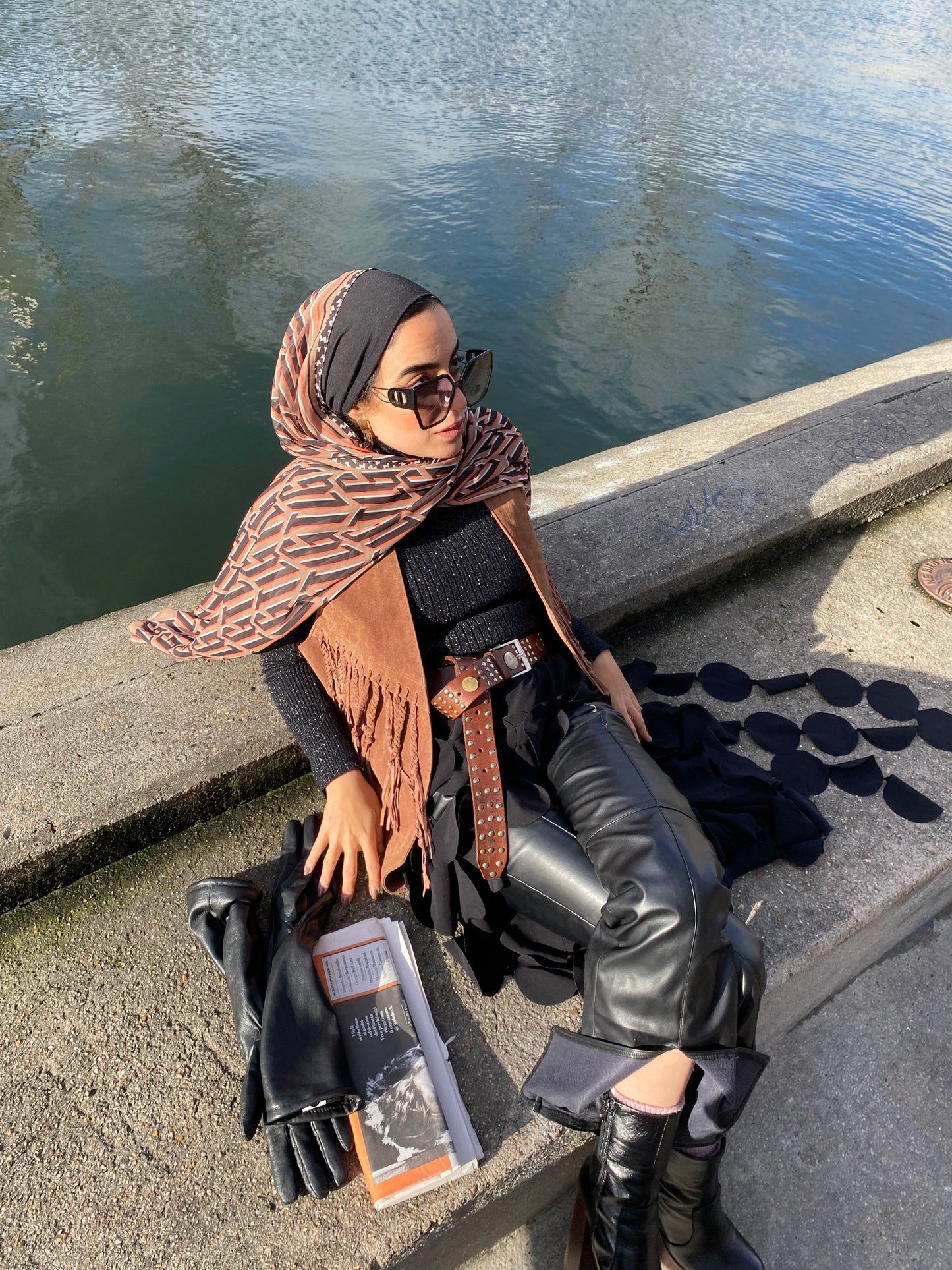 The Lace Garment Scarf, Parisian Edition! Timeless and Modern Modest Fashion - camille ||