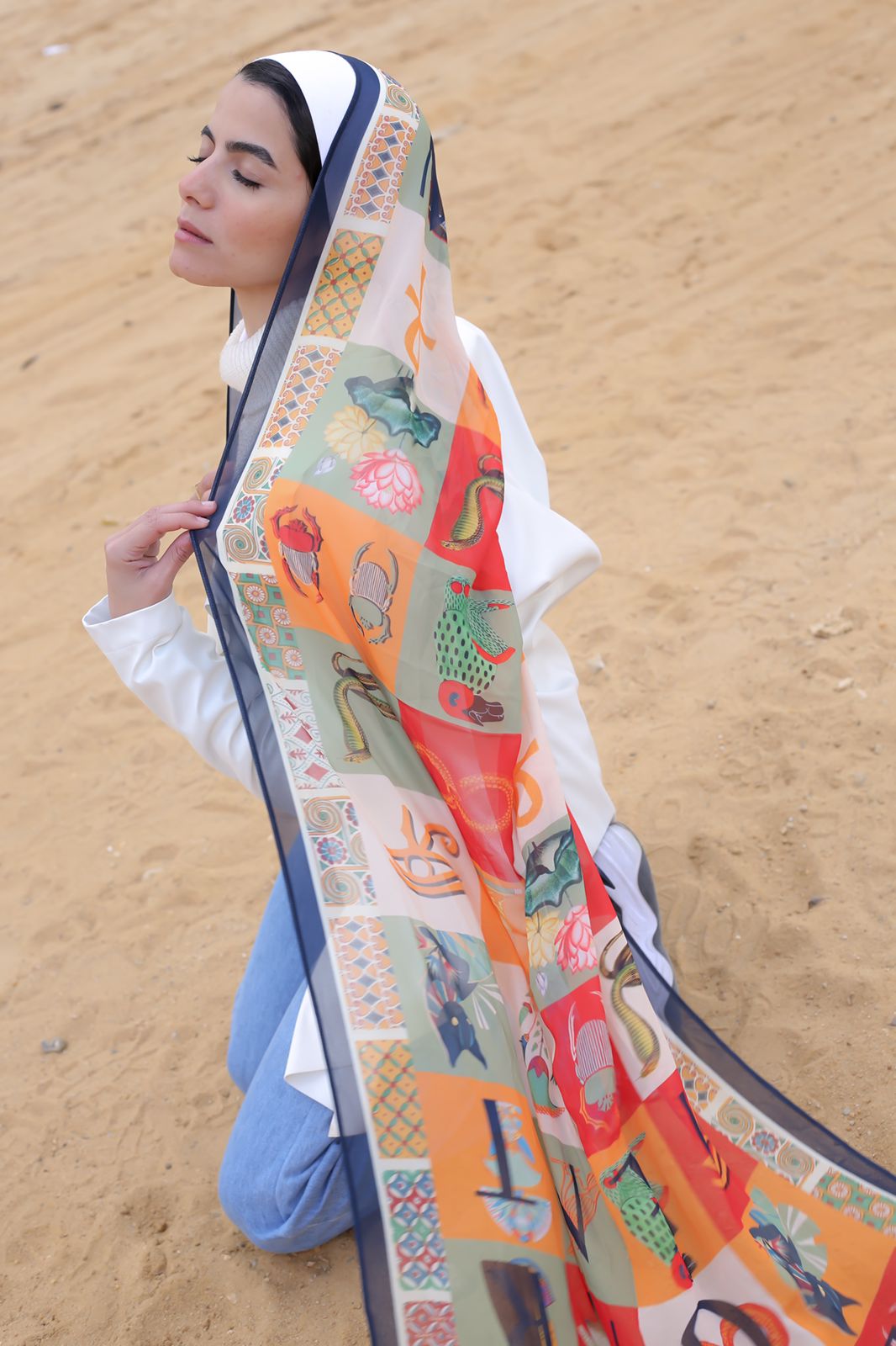 Tropica-Inspired Scarf by The Lace Garment - valley-of-queens ||