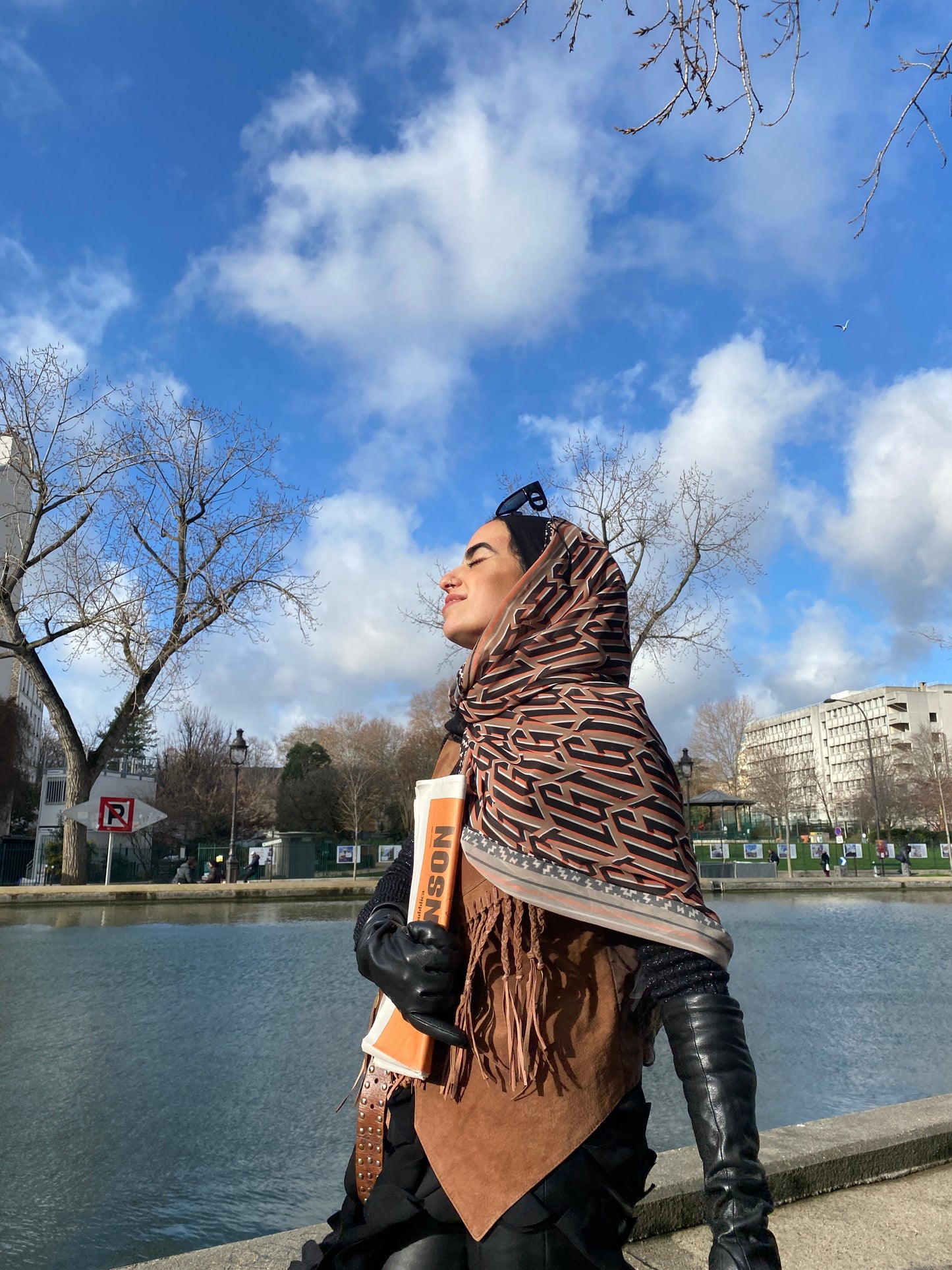 The Lace Garment Scarf, Parisian Edition! Timeless and Modern Modest Fashion - camille ||