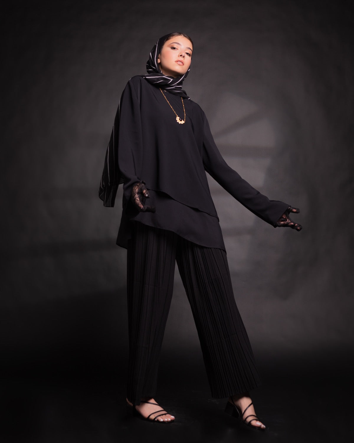 The Lace Garment Layer Up Blouse. Versatile and Chic; Comes in 7 colors || Black