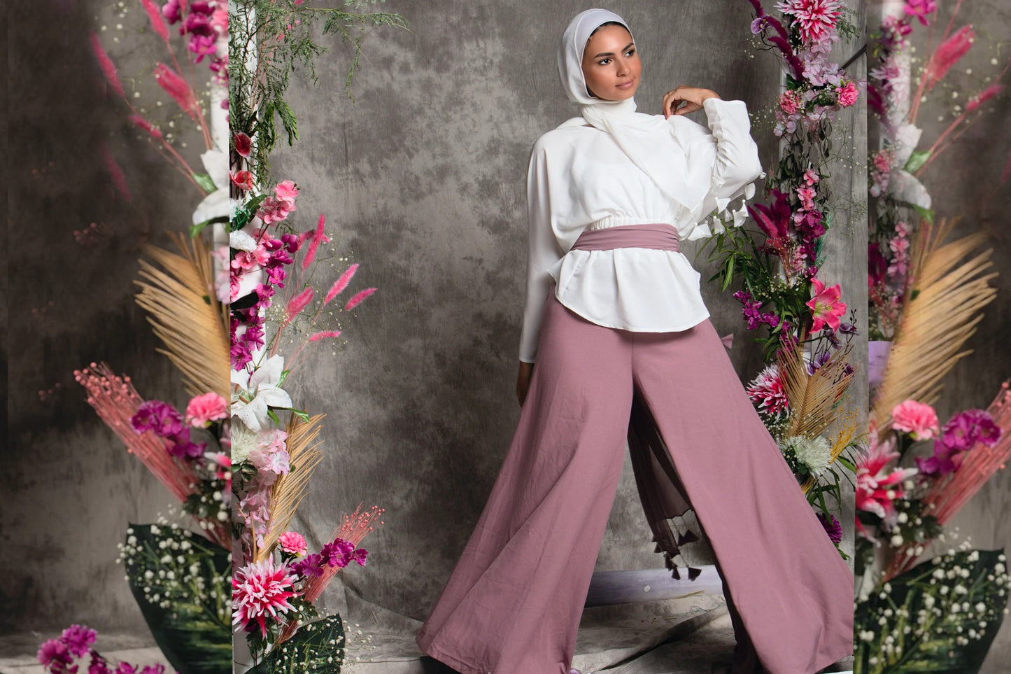 The Lace Garment Bouncy Pants || Nude