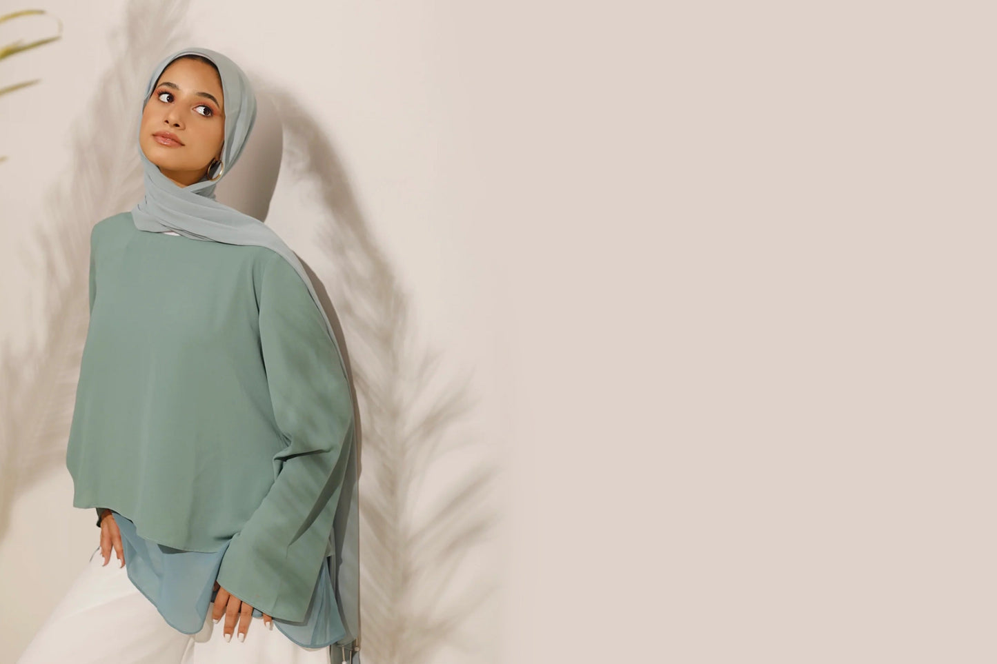 The Lace Garment Layer Up Blouse. Versatile and Chic; Comes in 7 colors || Mint
