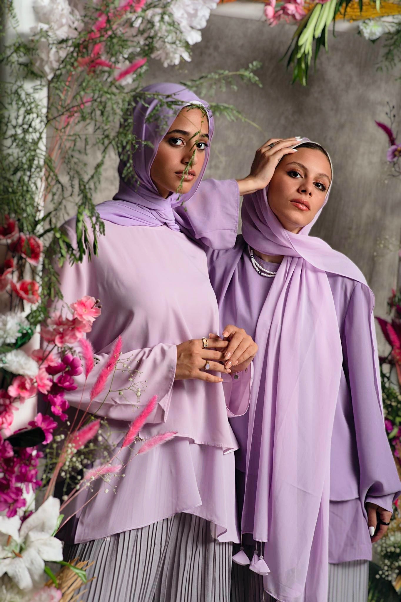 The Lace Garment Layer Up Blouse. Versatile and Chic; Comes in 7 colors || Lilac