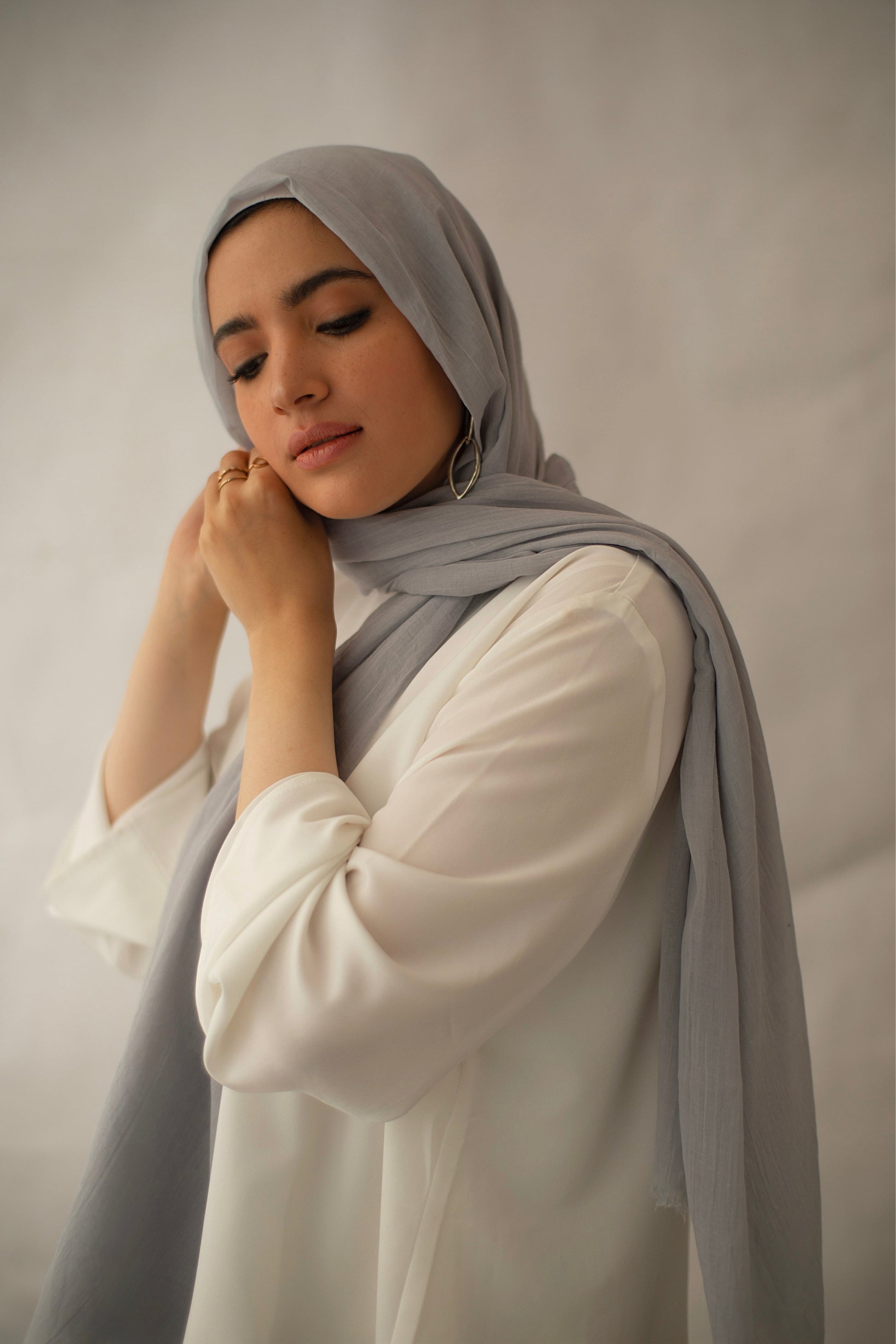 The Lace Garment Cotton Candies Scarf. Egyptian Cotton for Modern Modesty || Sugar Soda