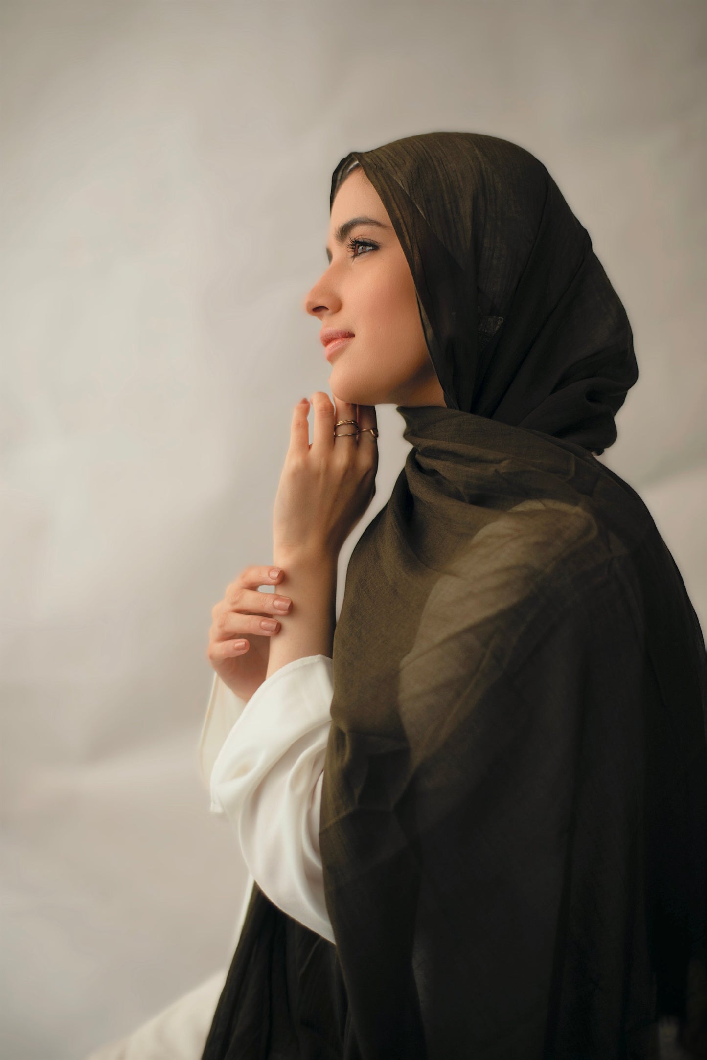The Lace Garment Cotton Candies Scarf. Egyptian Cotton for Modern Modesty || Oliviette