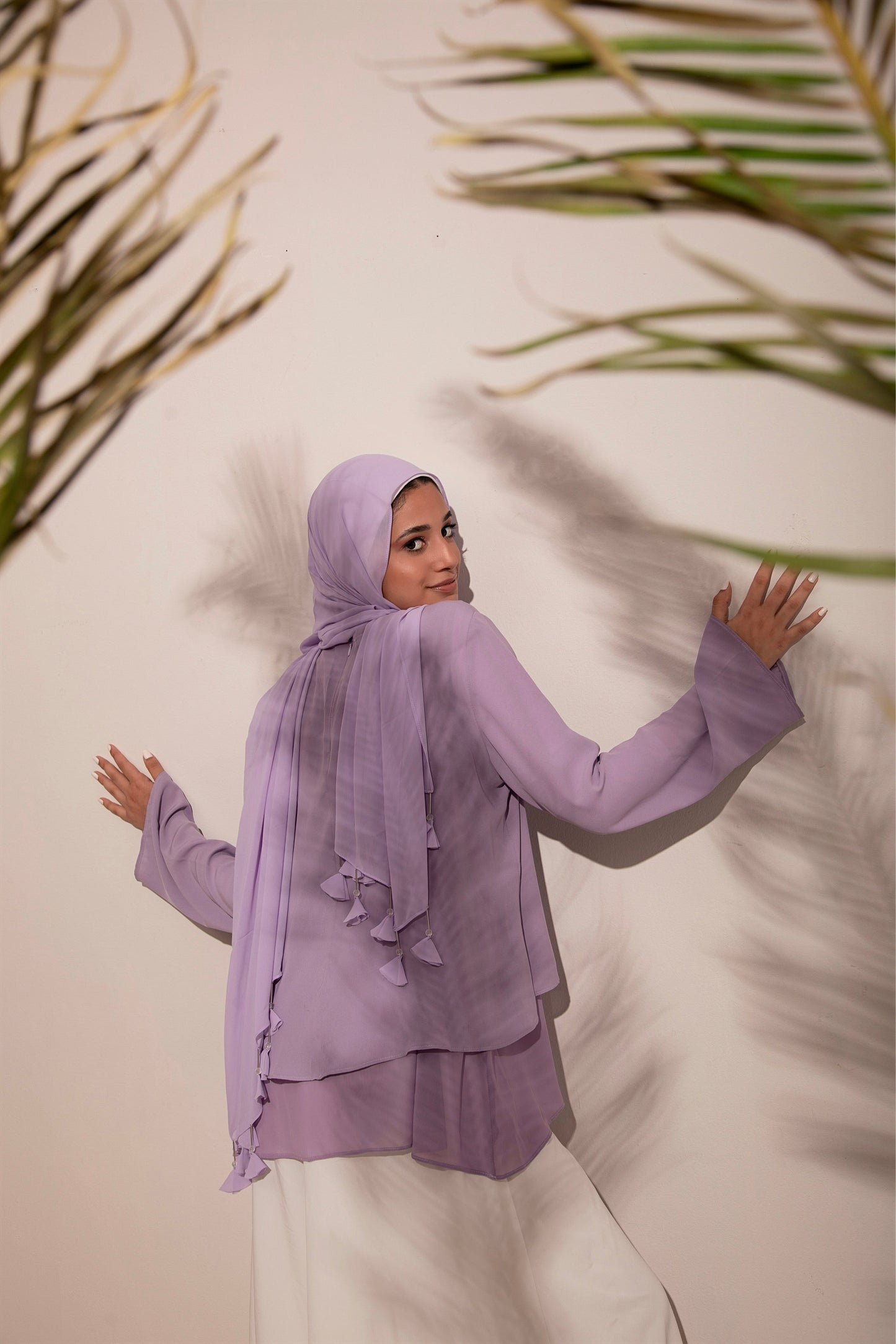 The Lace Garment Layer Up Blouse. Versatile and Chic; Comes in 7 colors || Lilac