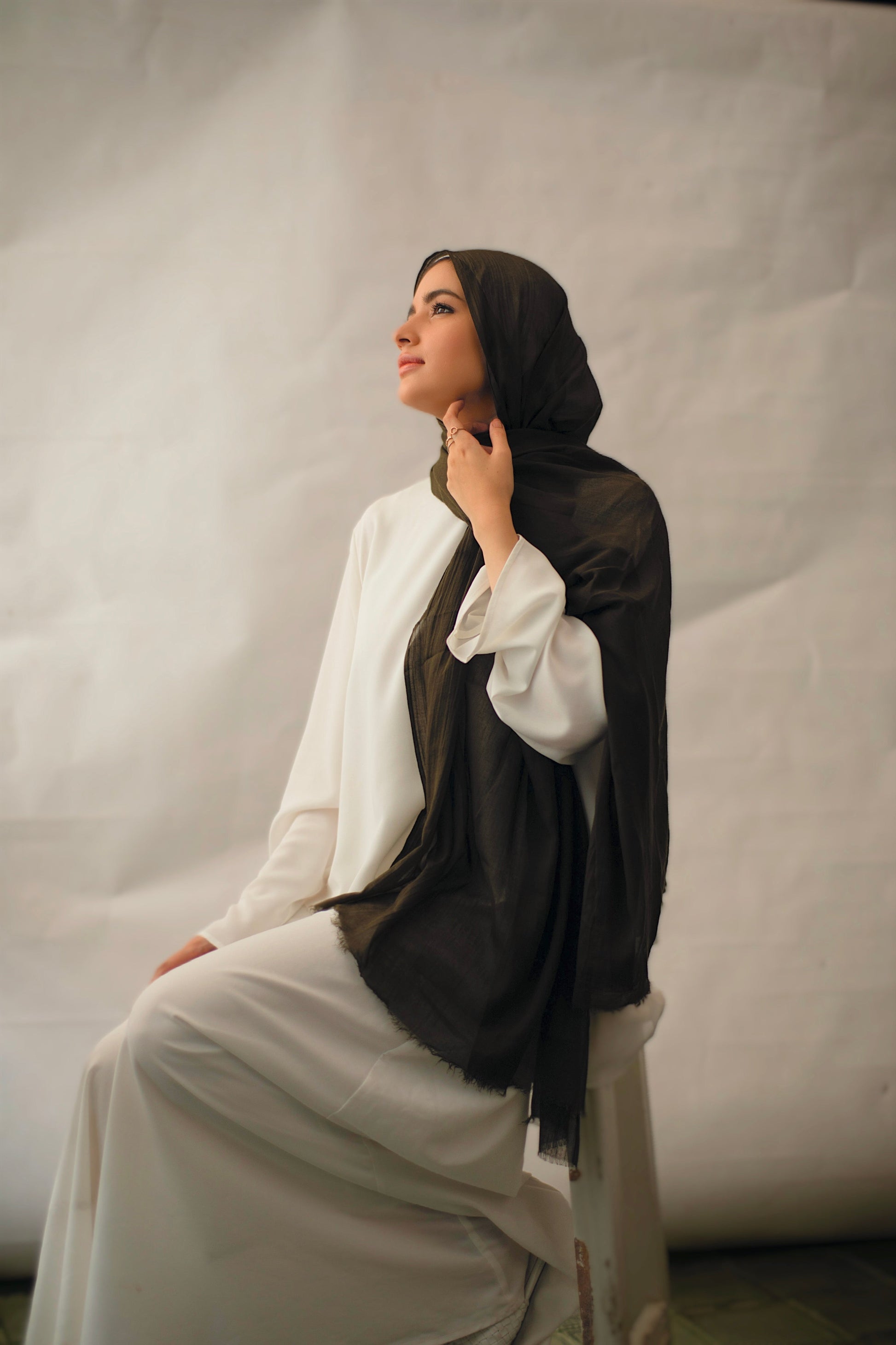 The Lace Garment Cotton Candies Scarf. Egyptian Cotton for Modern Modesty || Oliviette