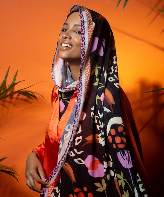 Tropica-Inspired Scarf by The Lace Garment - toucan ||