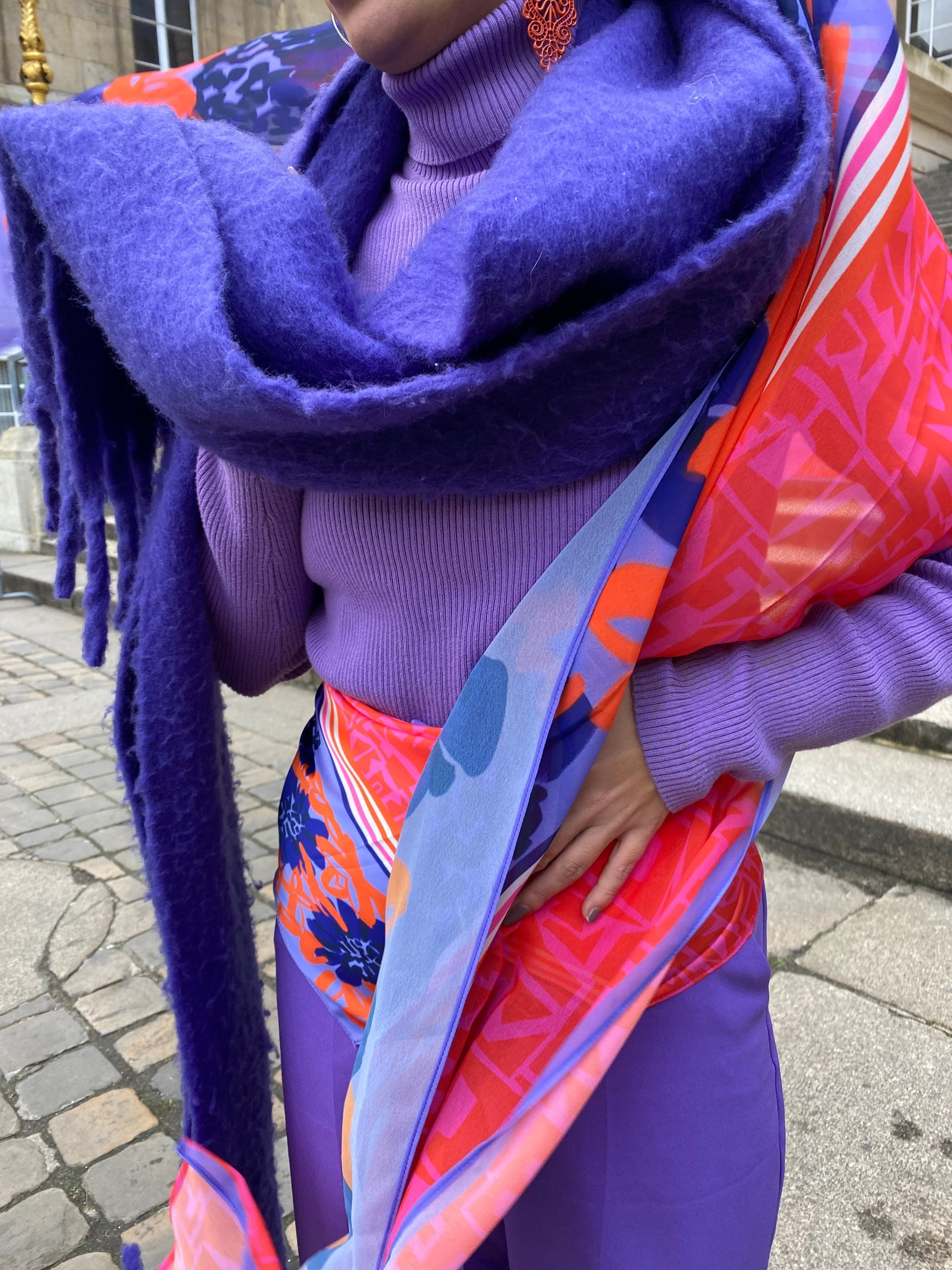 The Lace Garment Scarf, Tasty Edition! Timeless and Modern Modest Fashion - sparkling-grapes ||