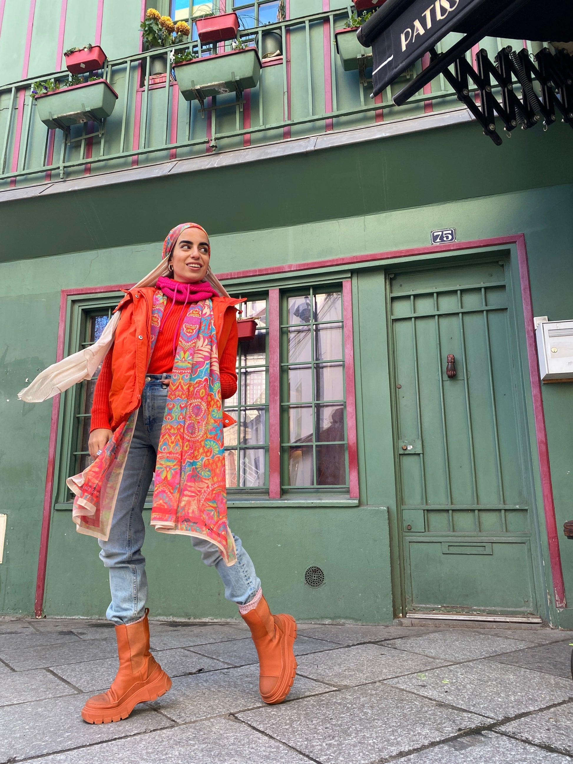 The Lace Garment Scarf, Tasty Edition! Timeless and Modern Modest Fashion - peaches-cream||