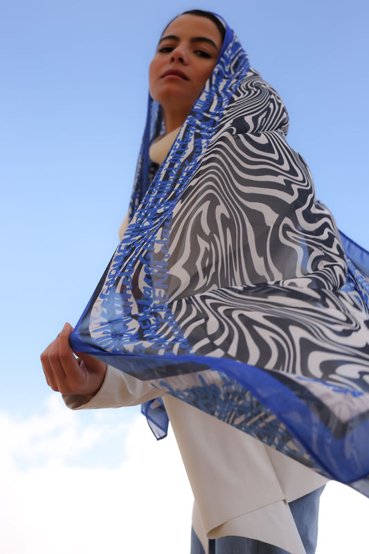 The Definitive Scarf by The Lace Garment - spirit-capsule || Blue