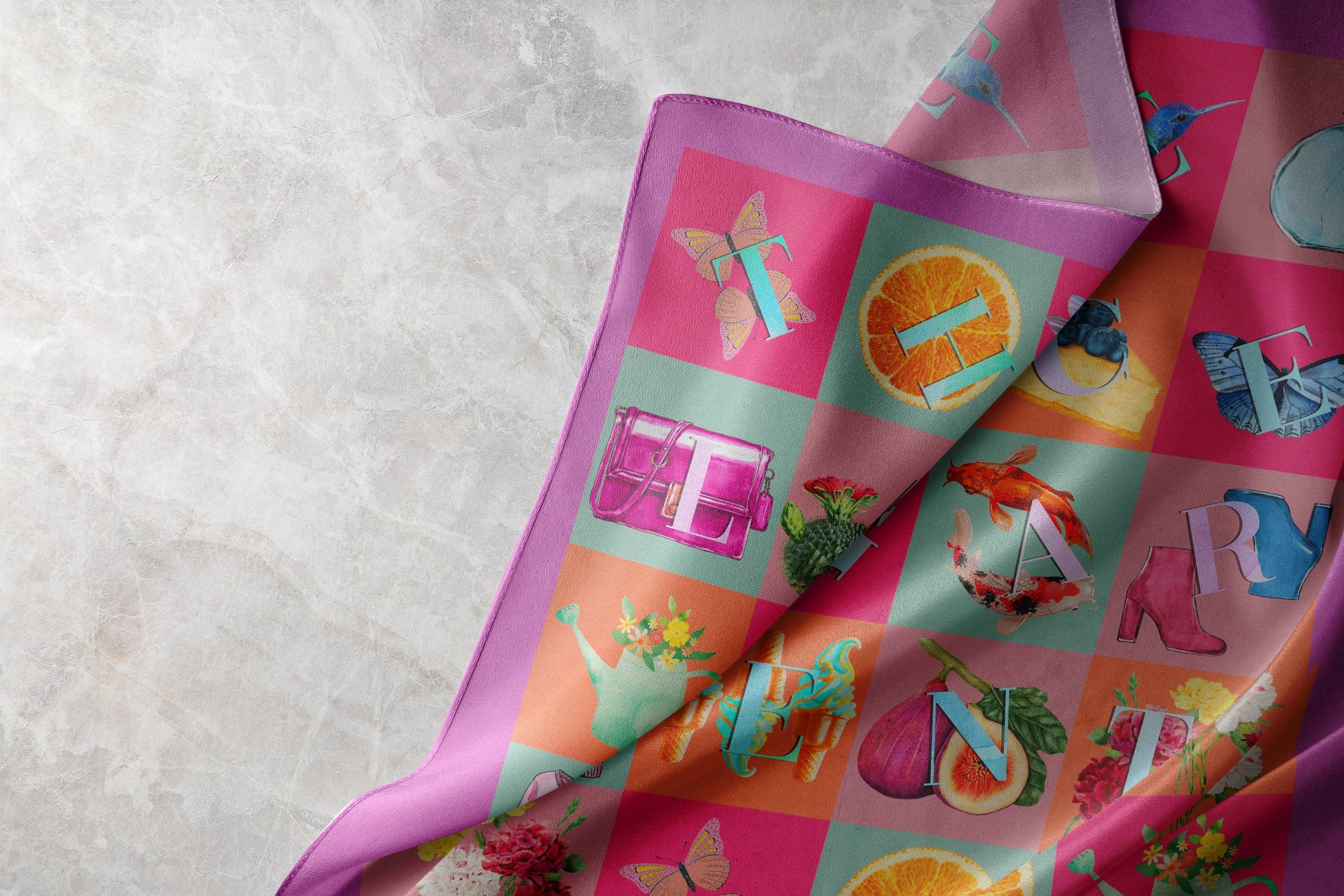 Tropica-Inspired Scarf by The Lace Garment - plein-de-vie ||