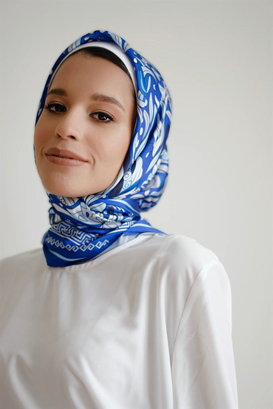 Cosmopolitan-Inspired Scarf by The Lace Garment - santorini ||